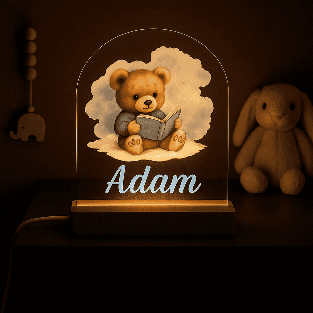 Beertje op Wolk met Boek nacht