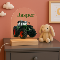 Tractor | Nachtlampje met eigen Naam | Fendt | Groen
