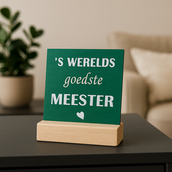 Gepersonaliseerd tegeltje met eigen ontwerp &ndash; voorbeeldweergave