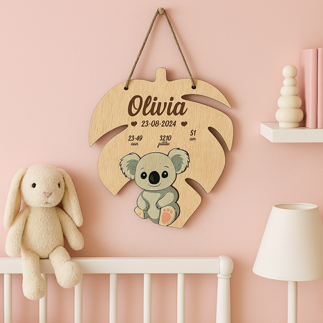 Geboorte Cadeau Koala Beertje meisje