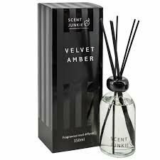 Geur diffuser Velvet Amber 150ml | Luxe Geurstokjes Scent Junkie