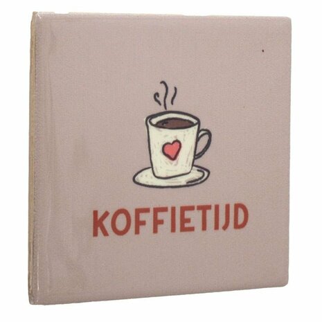 Tegeltje Koffietijd | Leuk Cadeau voor Koffieliefhebbers