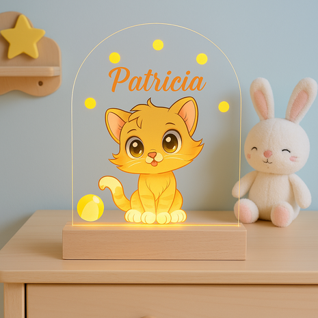 Ontwerp je eigen nachtlampje – Met naam - foto - illustratie