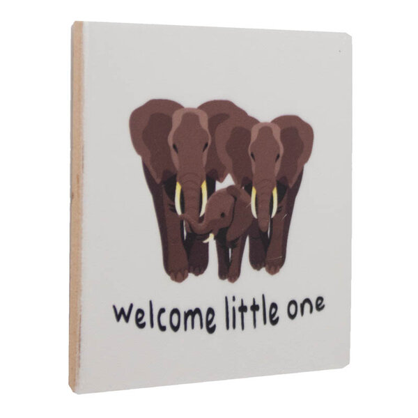 Tegeltje olifant welcome little one