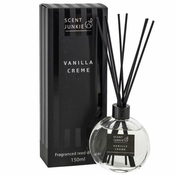 Geur diffuser Vanilla Creme 150ml | Luxe Geurstokjes Scent Junkie