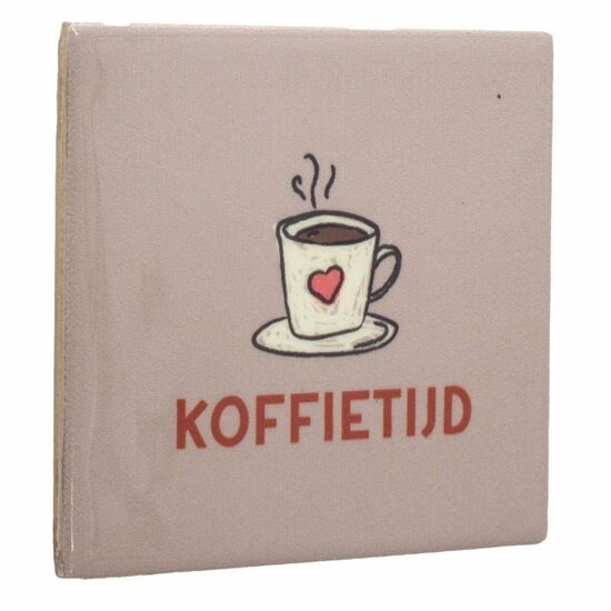 Tegeltje Koffietijd | Leuk Cadeau voor Koffieliefhebbers
