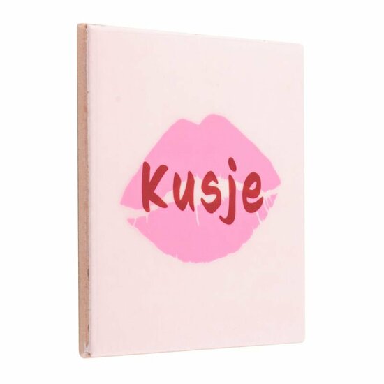 Tegeltje Kusje | Lief Cadeau voor Vriend(in) of Familie