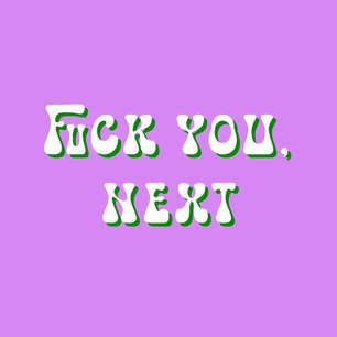 Tegeltje fuck you next Tegeltje fuck you next