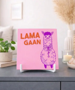 Tegeltje lama gaan